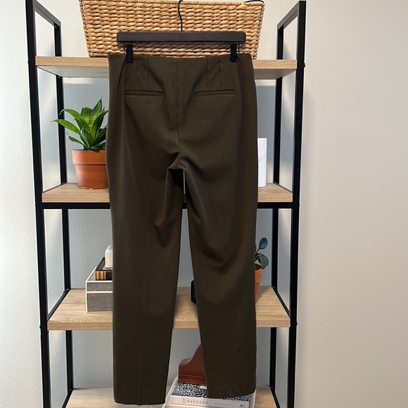 Talbots Mid-Rise Olive Dress Pant Trouser, 8 - Picture 4 of 8